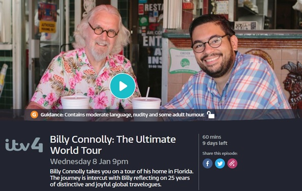 Billy Connolly - The Ultimate World Tour - A Review